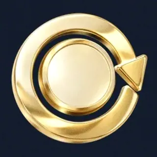 Gold circular arrow — CuntSpin